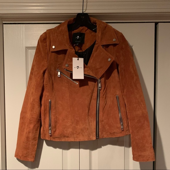 NWT 7 for all mankind - 100% Suede Jacket. - Picture 4 of 8